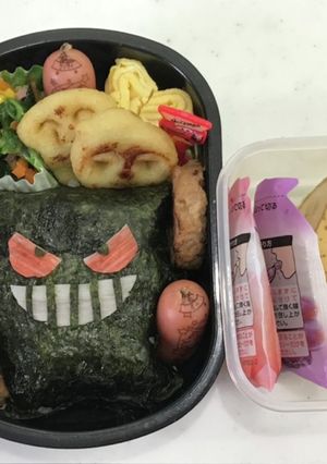 ゲンガー ポケモン キャラ弁 幼稚園弁当-レシピのメイン写真