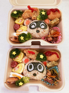 あつ森 つぶきち まめきち キャラ弁-レシピのメイン写真