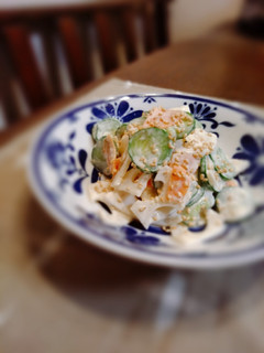 蓮根ときゅうりの味噌マヨ和え-レシピのメイン写真