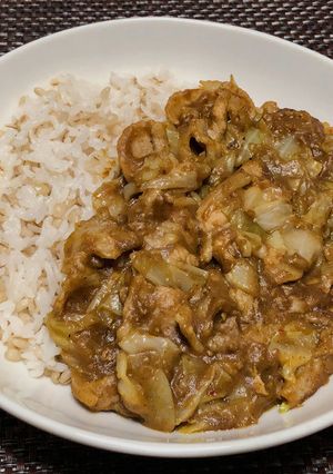 豚バラ肉キャベツの味噌風味カレー-レシピのメイン写真