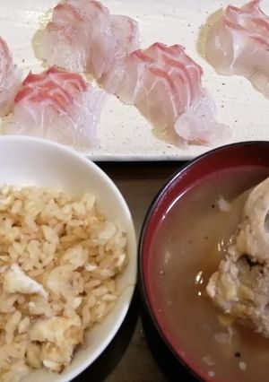 ★鯛づくし★刺身★塩焼き★鯛汁★鯛飯-レシピのメイン写真