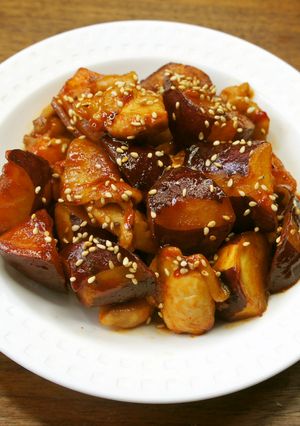 さつまいもと鶏肉のコチュジャン炒め-レシピのメイン写真
