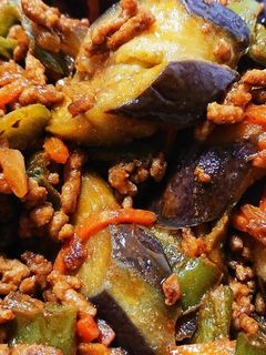 なすとひき肉のカレー炒め-レシピのメイン写真