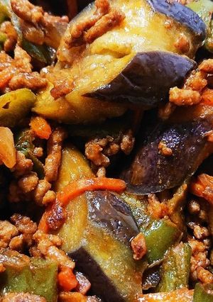なすとひき肉のカレー炒め-レシピのメイン写真