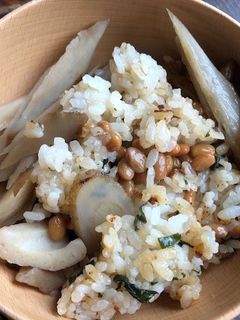 納豆とゴボウのご飯-レシピのメイン写真
