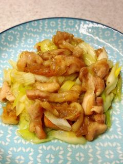鶏と長ネギの昆布茶柚子胡椒炒め-レシピのメイン写真