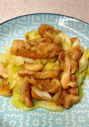 鶏と長ネギの昆布茶柚子胡椒炒め-レシピのメイン写真