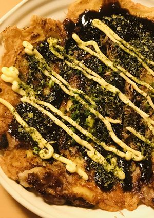 豆乳生地のお好み焼き●豚玉＆チーズ-レシピのメイン写真