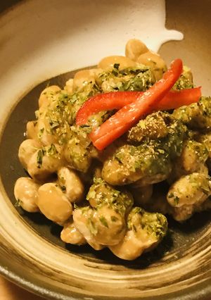毎日の納豆●きざみ青じそ+梅肉チューブ-レシピのメイン写真