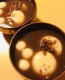 小豆缶で作る●白玉＆おもちの善哉