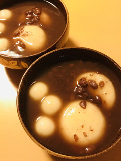 小豆缶で作る●白玉&おもちの善哉-レシピのメイン写真