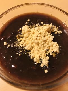 小豆缶&寒天粉で作る●きな粉ようかん-レシピのメイン写真
