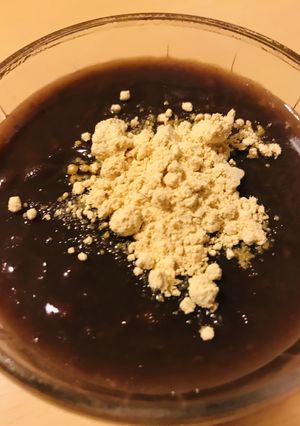 小豆缶＆寒天粉で作る●きな粉ようかん-レシピのメイン写真