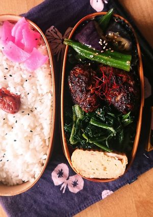 お弁当★卵不要★10分で本格的ハンバーグ-レシピのメイン写真