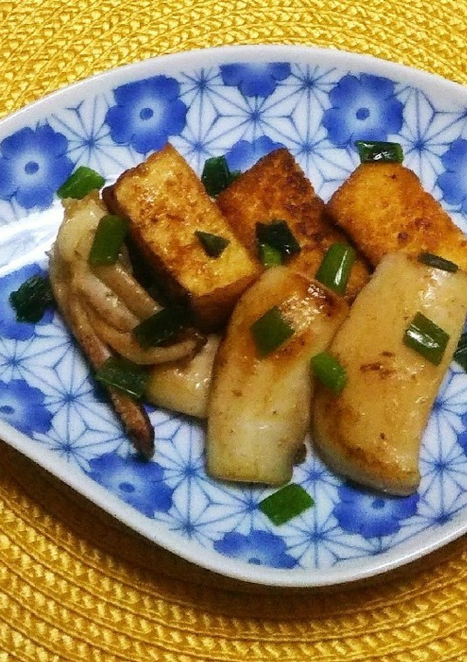 イカと厚揚げのバター醤油焼き-レシピのメイン写真