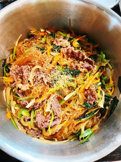 お鍋に具材を入れるだけで牛肉のチャプチェ-レシピのメイン写真