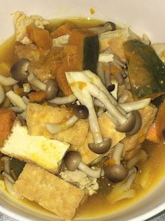 厚揚げと南瓜と鶏肉の煮物-レシピのメイン写真