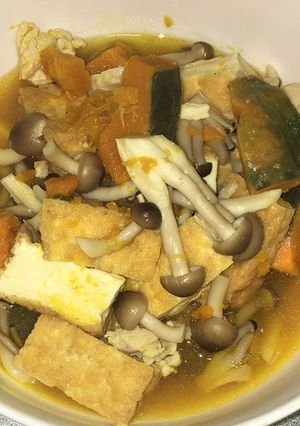 厚揚げと南瓜と鶏肉の煮物-レシピのメイン写真