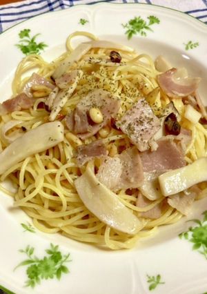 エリンギとベーコンのペペロンチーノ-レシピのメイン写真