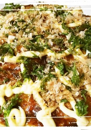 ふわふわ☆キャベツたっぷりお好み焼き☆-レシピのメイン写真