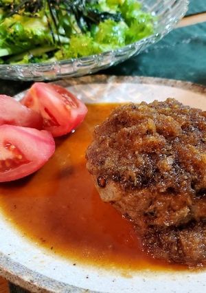 和風オニオンハンバーグ-レシピのメイン写真