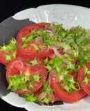 四角豆のサラダ！トマトと相性良し