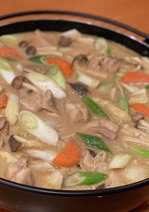 キノコたっぷり豆乳酒粕鍋[酒粕]-レシピのメイン写真