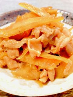 生姜が効いた豚ごぼうしっかりしぐれ煮♡-レシピのメイン写真