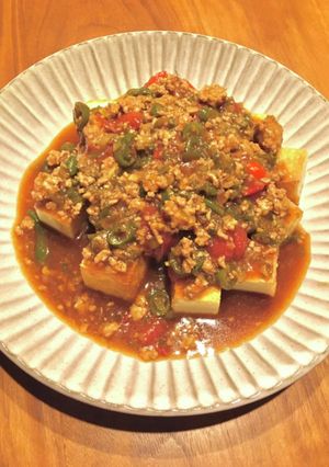 パリッと♪トマト麻婆厚揚げ-レシピのメイン写真