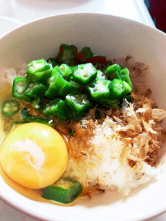 鰹節オクラぶっかけ丼-レシピのメイン写真
