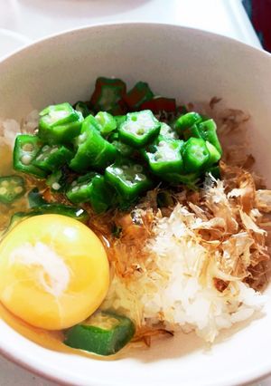 鰹節オクラぶっかけ丼-レシピのメイン写真