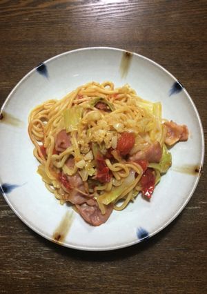 南イタリア風ピリ辛トマト焼きそば-レシピのメイン写真