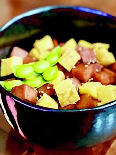 スパムと厚焼き玉子のコロコロ丼-レシピのメイン写真