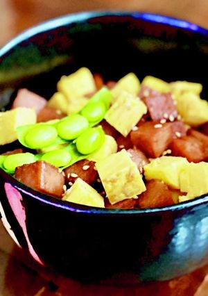 スパムと厚焼き玉子のコロコロ丼-レシピのメイン写真