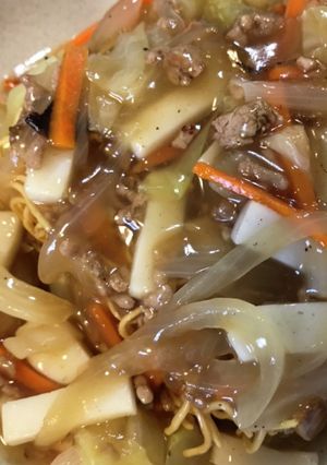 残り物野菜で簡単皿うどん-レシピのメイン写真
