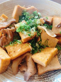 厚揚げと豚ばらのぽん酢炒め-レシピのメイン写真
