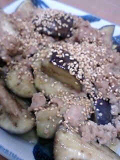 ひき肉と茄子の甘味噌炒め♪-レシピのメイン写真