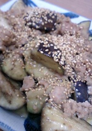 ひき肉と茄子の甘味噌炒め♪-レシピのメイン写真