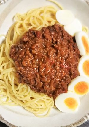 ミートソーススパゲティ-レシピのメイン写真