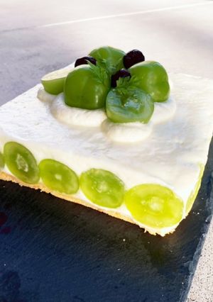 シャインマスカットのレアチーズケーキ-レシピのメイン写真