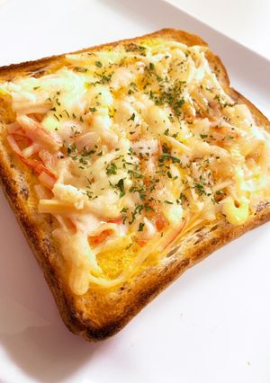 カニカマトースト　エスニック風-レシピのメイン写真