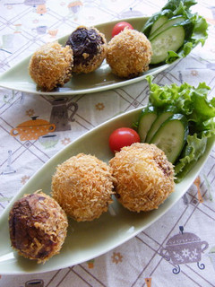 椎茸丸ごと!コロコロ甘辛ひき肉コロッケ-レシピのメイン写真