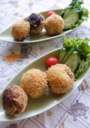 椎茸丸ごと！コロコロ甘辛ひき肉コロッケ-レシピのメイン写真