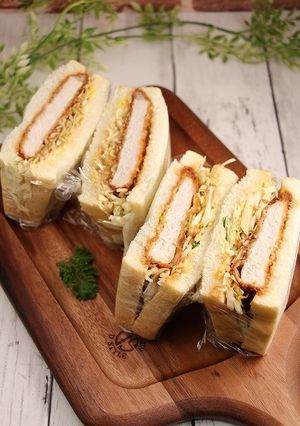 簡単！ソースとんかつサンド-レシピのメイン写真