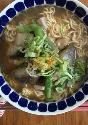 茄子味噌ラーメン-レシピのメイン写真