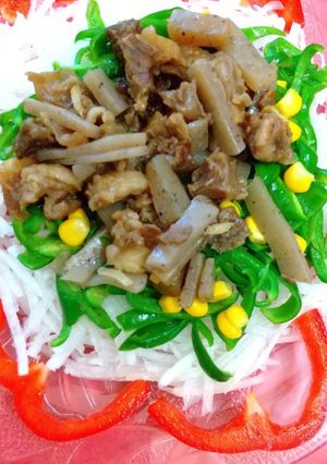 ぼっかけサラダ-レシピのメイン写真