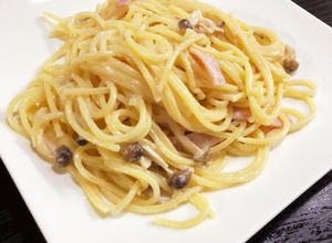 きのことハムのクリームパスタ-レシピのメイン写真