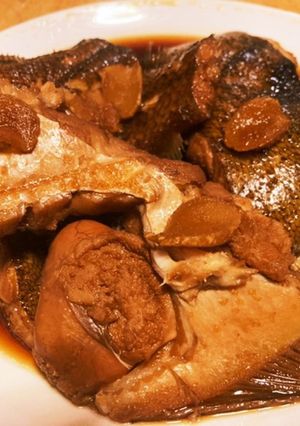 白ワインでカレイの煮付け（日本酒無い〜）-レシピのメイン写真