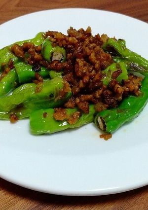 ししとうのカレーそぼろ炒め-レシピのメイン写真