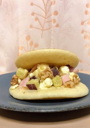 さつまいもハム餡の米粉どら焼き-レシピのメイン写真